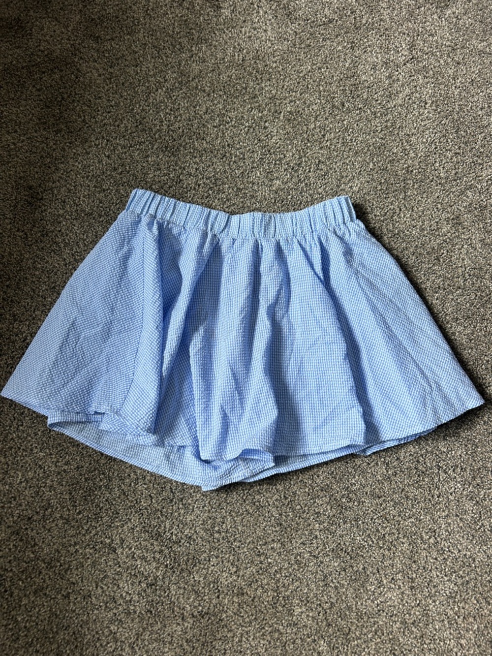Gingham Blue Skort new size XS!
